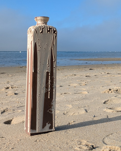 Bouteille haute en grès (essai boutique)